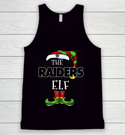 Oakland Raiders Christmas ELF Funny NFL Tank Top
