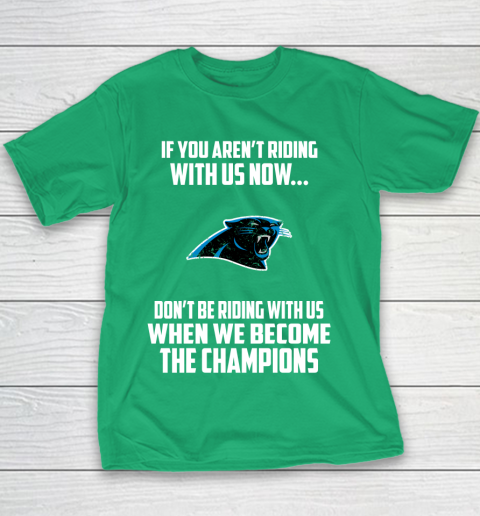 NFL Carolina Panthers Football We Become The Champions Youth T-Shirt 3