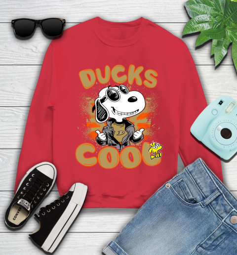 NHL Hockey Anaheim Ducks Cool Snoopy Shirt Youth Sweatshirt 6