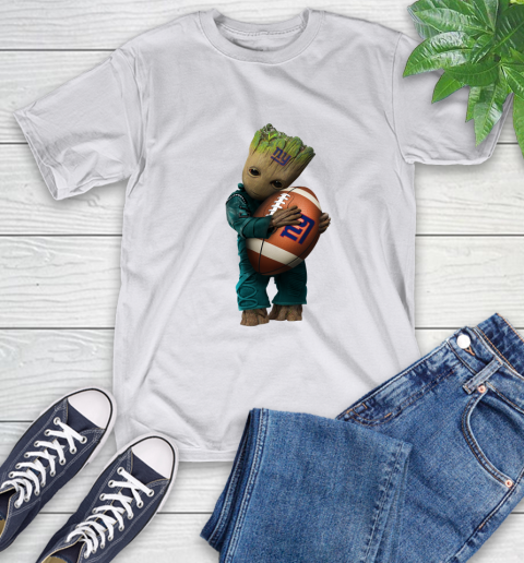 NFL Groot Guardians Of The Galaxy Football Sports New York Giants T-Shirt 12