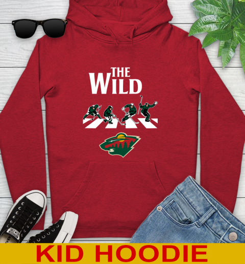 NHL Hockey Minnesota Wild The Beatles Rock Band Shirt Youth Hoodie 11