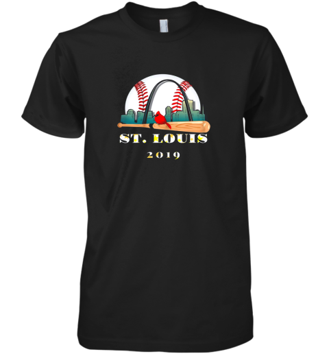 Saint Louis Red Cardinal Shirt Cool Baseball 2019 Design Premium Men's T-Shirt