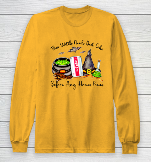 Hocus Pocus Halloween  This Witch Need Diet Coke Long Sleeve T-Shirt 2