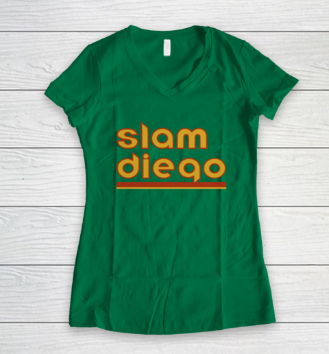 Slam Diego Padres Women's V-Neck T-Shirt 5