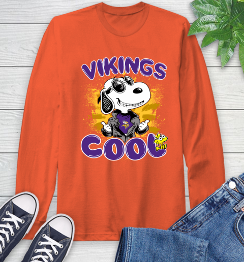 NFL Football Minnesota Vikings Cool Snoopy Shirt Long Sleeve T-Shirt 4
