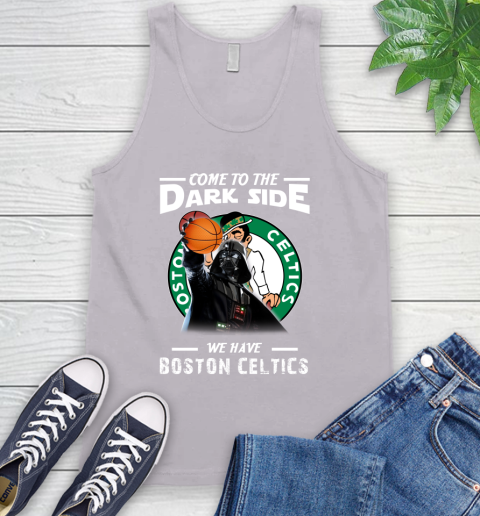 NBA Come To The Dark Side We Have Boston Celtics Star Wars Darth Vader Basketball Tank Top 3