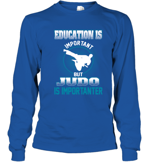 Education Is Important But Judo Is Importanter Youth Long Sleeve 4