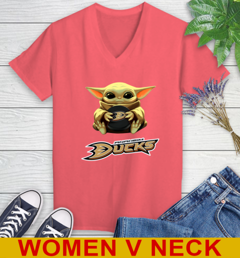 NHL Hockey Anaheim Ducks Star Wars Baby Yoda Shirt 83
