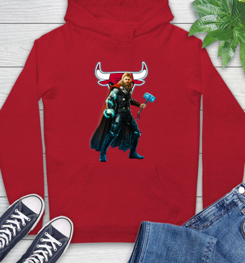 NBA Thor Avengers Endgame Basketball Chicago Bulls Hoodie 10