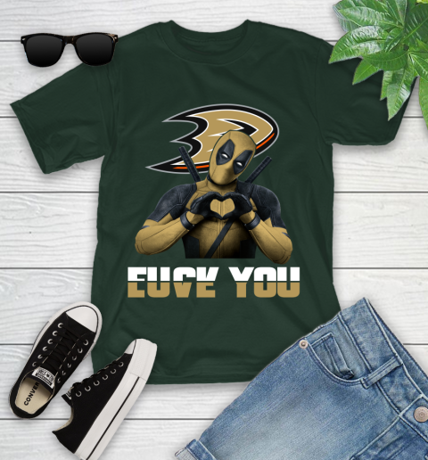 NHL Deadpool Love You Fuck You Hockey Sports Youth T-Shirt 5