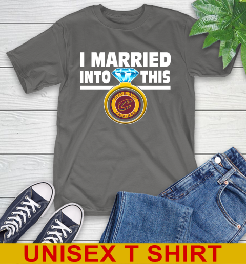 Cleveland Cavaliers NBA Basketball I Married Into This My Team Sports T-Shirt 10