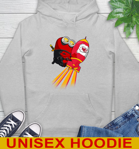 NFL Football Kansas City Chiefs Deadpool Minion Marvel Shirt Hoodie 6