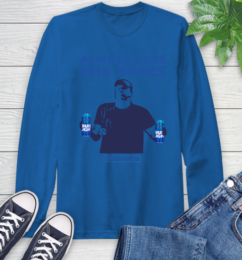 Always Save The Bees Beers Bud Light Jeff Adams Beers Over Baseball Long Sleeve T-Shirt 7