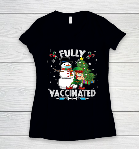 Funny Xmas 2021 Christmas Elf Women's V-Neck T-Shirt