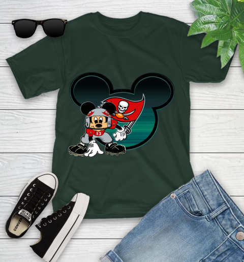 NFL Tampa Bay Buccaneers Mickey Mouse Disney Football T Shirt Youth T-Shirt 5