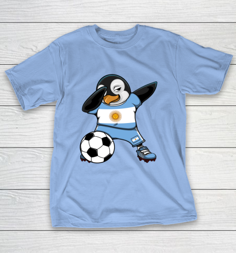 Dabbing Penguin Argentina Soccer Fans Jersey Football Lovers T-Shirt 8
