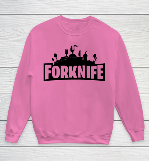 Fortnite Tshirt Forknife Youth Sweatshirt 3
