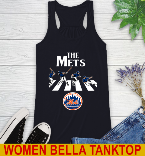 MLB Baseball New York Mets The Beatles Rock Band Shirt Racerback Tank 8