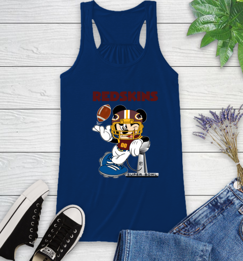 NFL Washington Redskins Mickey Mouse Disney Super Bowl Football T Shirt Racerback Tank 9
