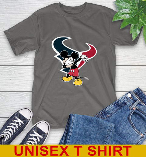 Houston Texans NFL Football Dabbing Mickey Disney Sports T-Shirt 8
