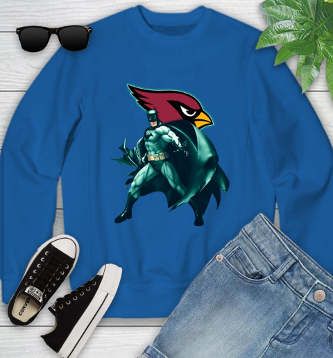 NFL Batman Football Sports Arizona Cardinals Youth Sweatshirt 8