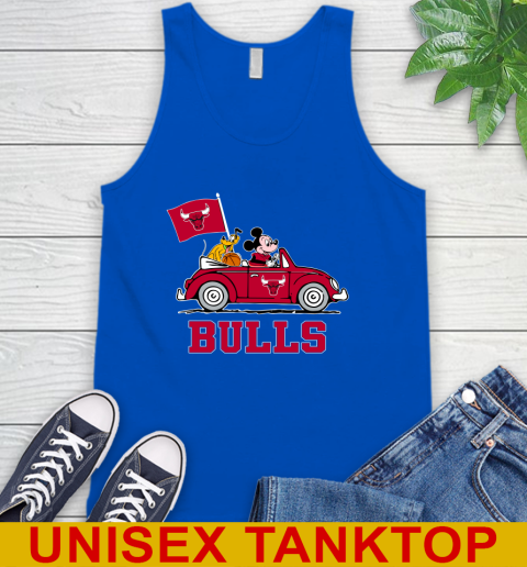 NBA Basketball Chicago Bulls Pluto Mickey Driving Disney Shirt Tank Top 5