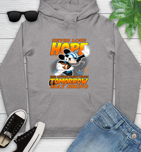 Carolina Panthers NFL Football Mickey Disney Never Lose Hope Youth Hoodie 6