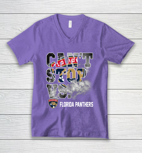 NHL Florida Panthers Hockey Can't Stop Vs V-Neck T-Shirt 8