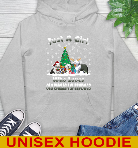 Christmas Just a girl who love old english sheepdogs dog pet lover 159