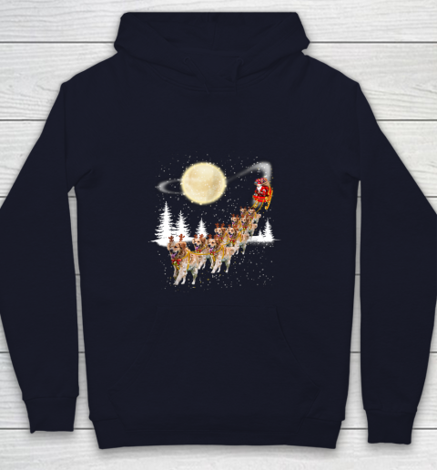 Golden Retriever Reindeer Christmas Youth Hoodie 2