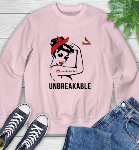 MLB St.Louis Cardinals Girl Unbreakable Baseball Sports Sweatshirt 6
