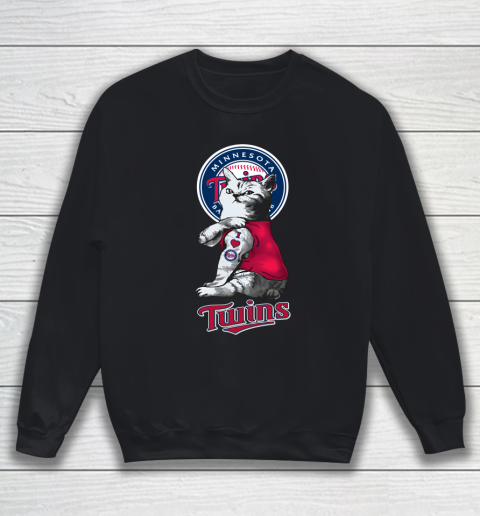 MLB Baseball My Cat Loves Minnesota Twins Sweatshirt
