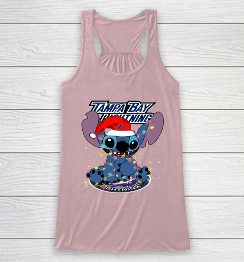 Tampa Bay Lightning NHL Hockey noel stitch Christmas Racerback Tank 5