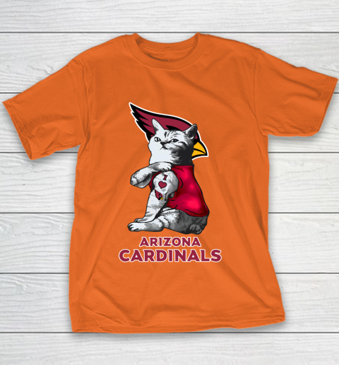 NFL Football My Cat Loves Arizona Cardinals Youth T-Shirt 4