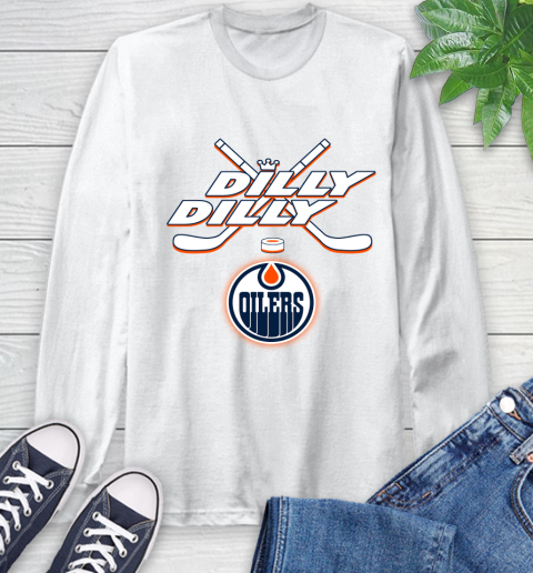 NHL Edmonton Oilers Dilly Dilly Hockey Sports Long Sleeve T-Shirt