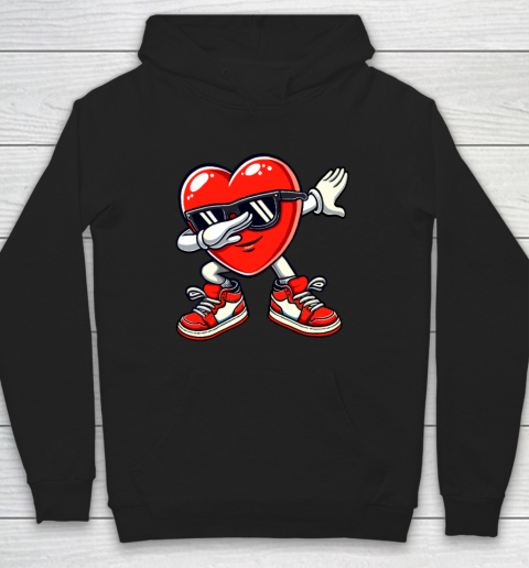 Dabbing Heart Funny Gifts Valentines Day Hoodie