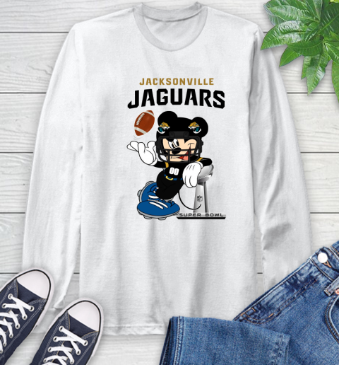 NFL Jacksonville Jaguars Mickey Mouse Disney Super Bowl Football T Shirt Long Sleeve T-Shirt