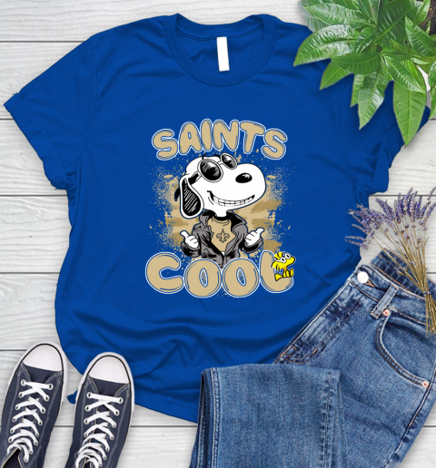 NFL Football New Orleans Saints Cool Snoopy Shirt Women's T-Shirt 10