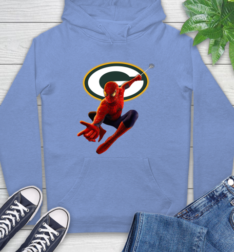 NFL Spider Man Avengers Endgame Football Green Bay Packers Hoodie 11