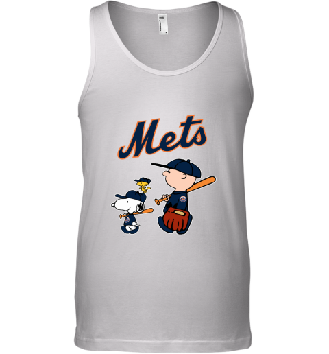 New York Mets Let's Play Baseball Together Snoopy MLB Tank Top