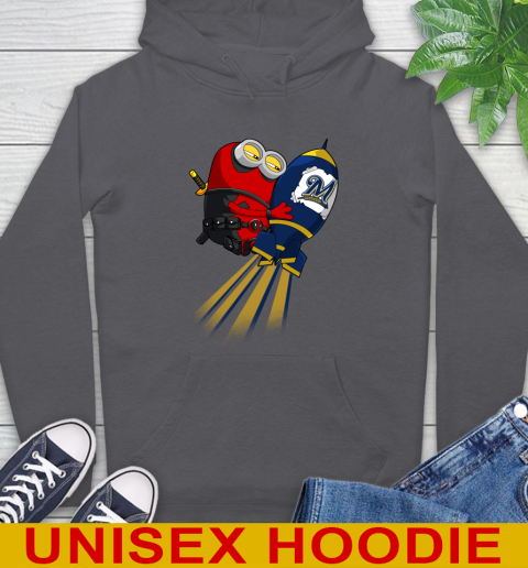 MLB Baseball Milwaukee Brewers Deadpool Minion Marvel Shirt Hoodie 7