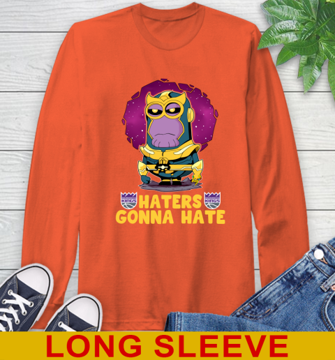 NBA Basketball Sacramento Kings Haters Gonna Hate Thanos Minion Marvel Shirt Long Sleeve T-Shirt 5