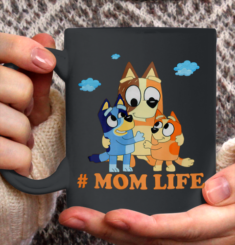 I Love Mom Blueys Love Parents Day #Momlife Ceramic Mug 11oz
