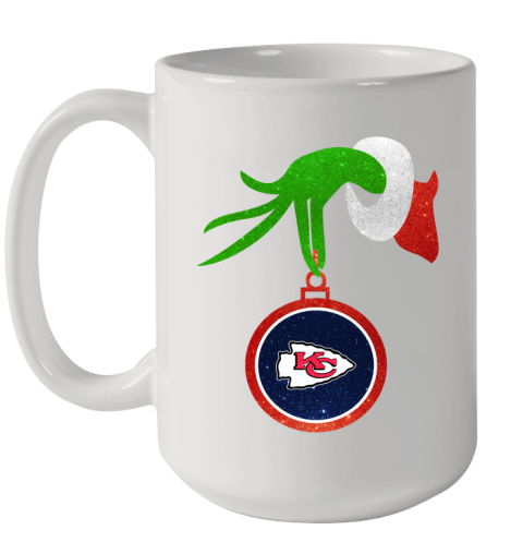 Kansas City Chiefs Grinch Merry Christmas NFL Football Ceramic Mug 15oz