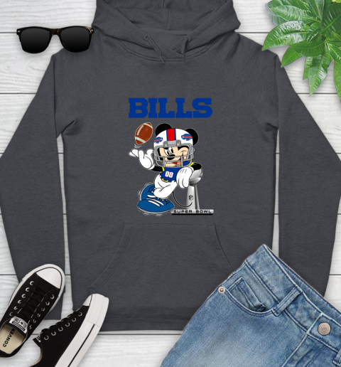 NFL Buffalo Bills Mickey Mouse Disney Super Bowl Football T Shirt Youth Hoodie 8