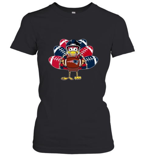 New England Patriots Turkey Football Thanksgiving Women's T-Shirt