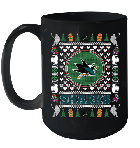 San Jose Sharks Merry Christmas NHL Hockey Loyal Fan Ceramic Mug 15oz