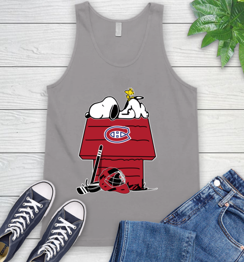 Montreal Canadiens NHL Hockey Snoopy Woodstock The Peanuts Movie Tank Top 4