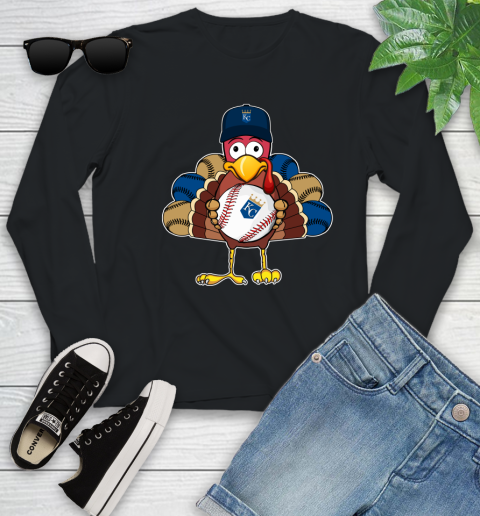 Kansas City Royals Turkey thanksgiving Youth Long Sleeve 2