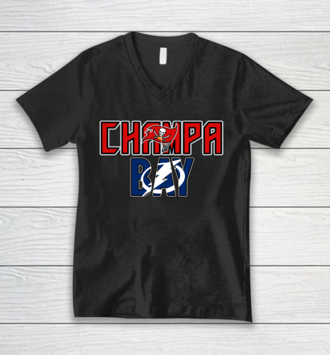 Champa Bay Tampa Bay Champions V-Neck T-Shirt